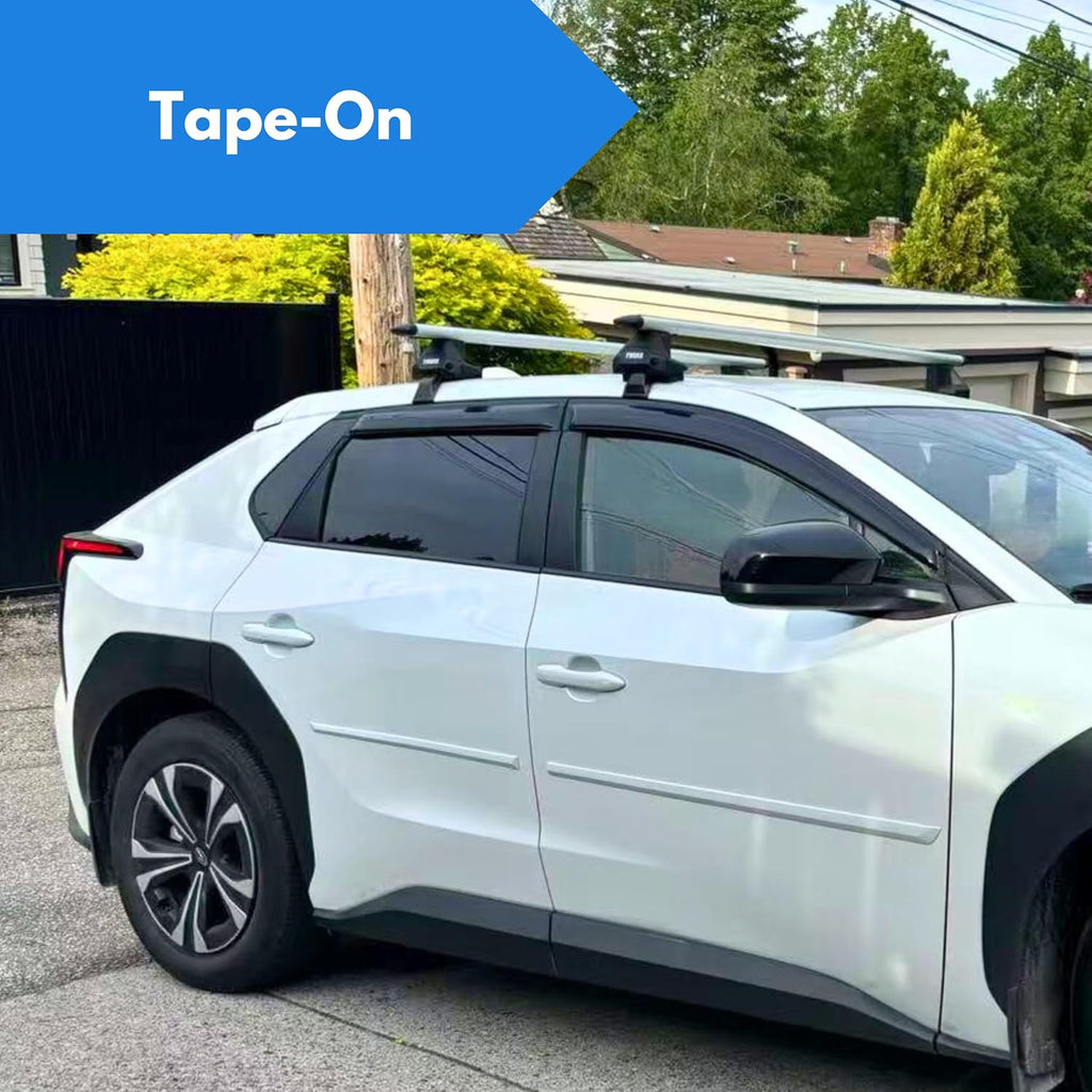 KPY Window Visor Rain Guard for 2008-2014 BMW X6, Side Window Vent Deflectors Tape-On Style, 2008 2009 2010 2011 2012 2013 2014