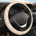 Car Steering Wheel Cover,Smiling Face Flower Universal Non Slip Wheel Protector 15 Inch Elastic Car Accessories for Men Women
