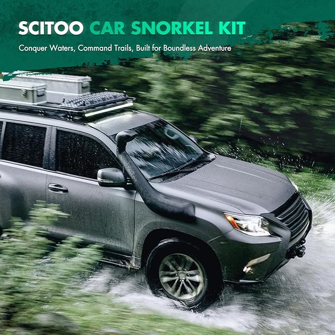 SCITOO Snorkel Head Pre Cleaner 3 Mushroom Head Snorkel Ram Sand Cup For Most Cars,Trucks,SUV,ATV,RV,Jeep,Off Road,4X4