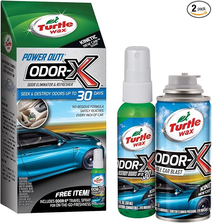 Turtle Wax 50653 Power Out Odor-X Whole Car Blast - 2.5 Fl Oz.