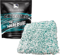 '-The Wash Boss Premium Microfiber Car Wash Pad - Plush Korean Fabric,10x10 inches, 1000 GSM, Ultra-Absorbent, Scratch-Free, Safe for Paint – Teal & White (1-Pack)