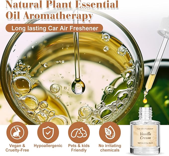 6 Pack Car Air Freshener - Mothers Day Gift for Her, Hanging Air Freshener Essential Oil Diffuser, Romantic Car Scents Cute Auto Decor Birthday Gifts for Women/Men