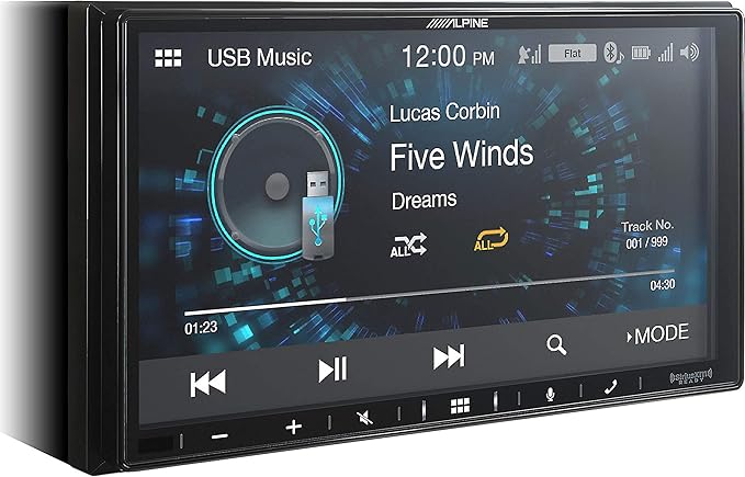 Alpine iLX-W650 7" Double DIN Touchscreen Digital Multimedia Receiver with Bluetooth, Apple CarPlay and Android Auto