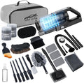 NIKCOSMK Car Cleaning Kit, Car Detailing Kit with Car Vacuum 8000PA High Suction, Car Interior Cleaning Supplies with Detailing Brushes, Windshield Cleaner Tool, Car Accessories for Men & Women