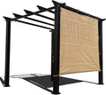 Sun Shade Privacy Panel with Grommets on 4 Sides for Patio, Awning, Window Cover, Pergola or Gazebo(Walnut, 10' x 5‘