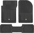 CAT® ToughLiner™ Black Car Floor Mat– Heavy-Duty Trim to Fit for Trucks, & SUVs – All-Weather Odorless Rubber Automotive Mat & SUV Floor Liners for Maximum Protection