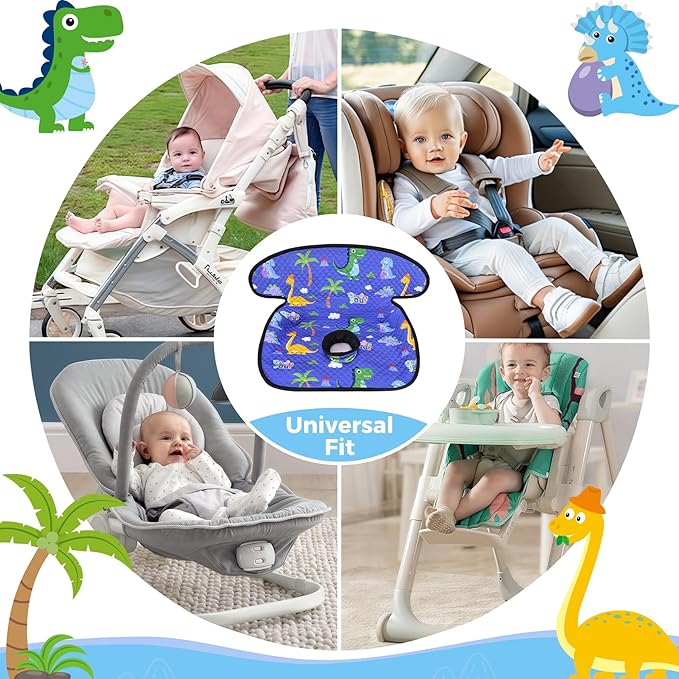 Piddle Pad Car Seat Liner, Waterproof Soft Car Seat Protector for Potty Training, Travel-Friendly Baby Toddler Carseat Cover, Machine Washable Liner for Spills, Potty Accidents (Blue)