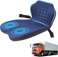 Memory Foam Truck Seat Cushion & Lumbar Support Set – Ergonomic U-Shape Tailbone Relief + L-Shape Back Cushion for Long-Haul Semi/Pickup Drivers Breathathable Cover Non-Slip Bottom Dark Blue