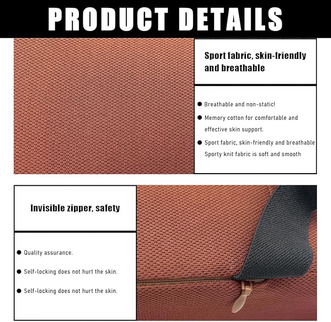 Car Armrest Cushion, 12.2"×6.3"×3.9" Memory Foam Center Console Armrest Pad, Comfortable Armrest Console Pillow Protector for Most Vehicles, Universal Car Accessories (Brown)