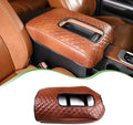 LLKUANG Car Center Console Armrest Cover Pad Fit for Toyota Tundra 2007-2021 Waterproof Leather Seat Armrest Box Cushion Pad Protector (Brown)