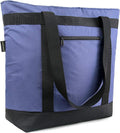 BeeGreen Cooler Bag Soft Insulated Tote for Beach Travel Grocery Shopping Lunch Portable Large Ice Coolers with Handle Hard Freezer Bags with Zippered Top Foldable Leakproof Delivery Totes Navy