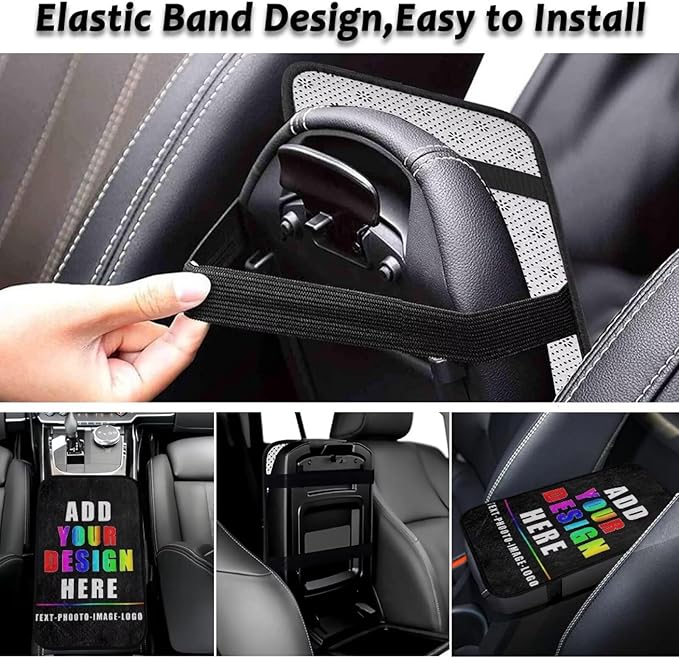 Custom Console Cover Armrest Pad Warm Non-Slip Armrest Cover for Car Easy Install Full Coverage Armrest Cover Center Console Cushion Compatible with Cars,SUV,Trucks