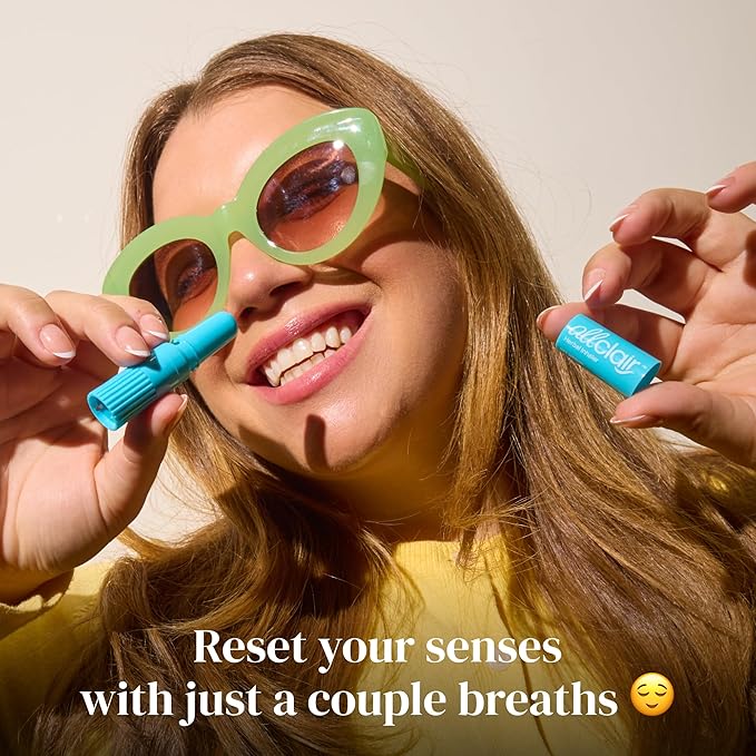 Allclair Nausea Relief Inhaler for Motion & Morning Sickness – Fast-Acting, Non-Drowsy, Natural Alternative to Pills & Patches, Travel Essential (4 Inhalers)