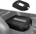 Jimen Car Center Console Cover Pad Fit for Chevy Silverado/Avalanche/Tahoe/Suburban 2007-2013, Leather Armrest Cover Fit for GMC Yukon 2007-2013 (Black)
