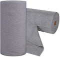 CARTMAN 60 Pack Microfiber Cleaning Cloth, Reusable Tear Away Towels Roll, 12"x12", Multi-Purpose Microfiber Towels Cleaning, Lint Free, Absorbent Cleaning Rags for Kitchen, Car, Glass (Grey)