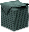 USANOOKS Premium 300GSM Microfiber Cleaning Cloth - 12.5"x12.5" High Performance - 1200 Washes, Ultra Absorbent Microfiber Towels for Cars Undercarriage, Rims & Engine Bay Cleaning - Microfiber Cloth