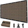 Amagenix 90% Sun Shade Cloth with Grommets, 8' x 10' Pergola Replacement Shade Cover Canopy Privacy Screen for Outdoor Patio Garden, Mocha (We Customized)