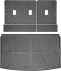 Trunk Liner Cargo Liners for 2018-2025 Ford Expedition Max and 2018-2024 Lincoln Navigator Rear Trunk Floor Mats with Backrest Mat 3D Boot Tray All-Weather TPE Black