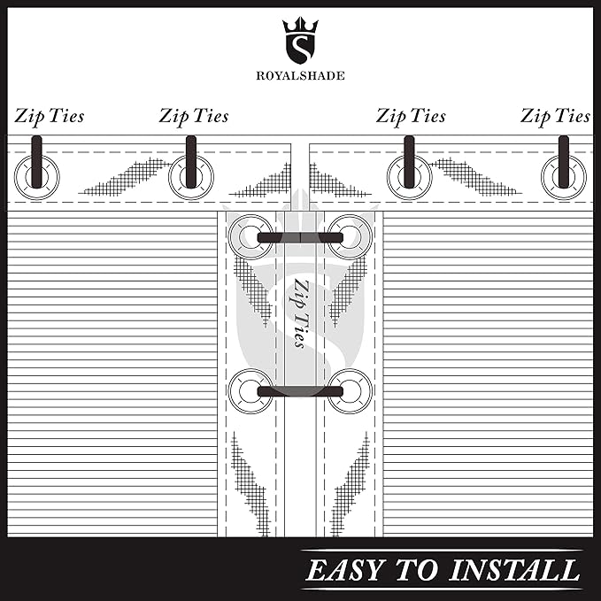 Royal Shade Custom Size 6' x 78' Green Fence Privacy Screen Windscreen Cover Netting Mesh Fabric Cloth - Cable Zip Ties Included (We Make Custom Size)