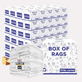 Premium New White Cotton Knit T-Shirt Rags (600 lbs. Pallet 60x10 lbs. Box of Rags) - Lint-Free, Soft & Absorbent Bulk Cleaning Cloths for Auto, Paint, Garage, Staining & Polishing
