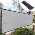 Royal Shade Custom Size 5' x 66' Grey Fence Privacy Screen Windscreen Cover Netting Mesh Fabric Cloth - Cable Zip Ties Included (We Make Custom Size)