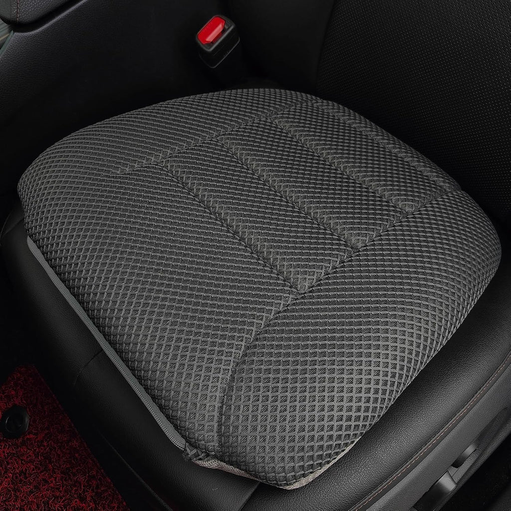 AEROiVi Car Booster Seat Cushion Raise The Height for Short People Driving, Breathable 3D Air Mesh, 3 Inch Booster Seat, Non-Slip Bottom, Comfort Car Seat Protector, Car Seat Pad with Truck,Cars,SUVs