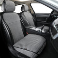 Breathable Car Seat Cover,Luxury Front Seat Cover,Durable and Non Slip,Polyester Silk Material, Universal Car Seat Cushion,Suitable for All Seasons,Airbag Compatible (Gray-2PCS)