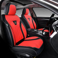 FLORICH Seat Covers for Cars, Waterproof Seat Covers, Leather Car Seat Covers 2 Pack, Universal Seat Cushion Protector for Most Cars Trucks SUV-Black&Red