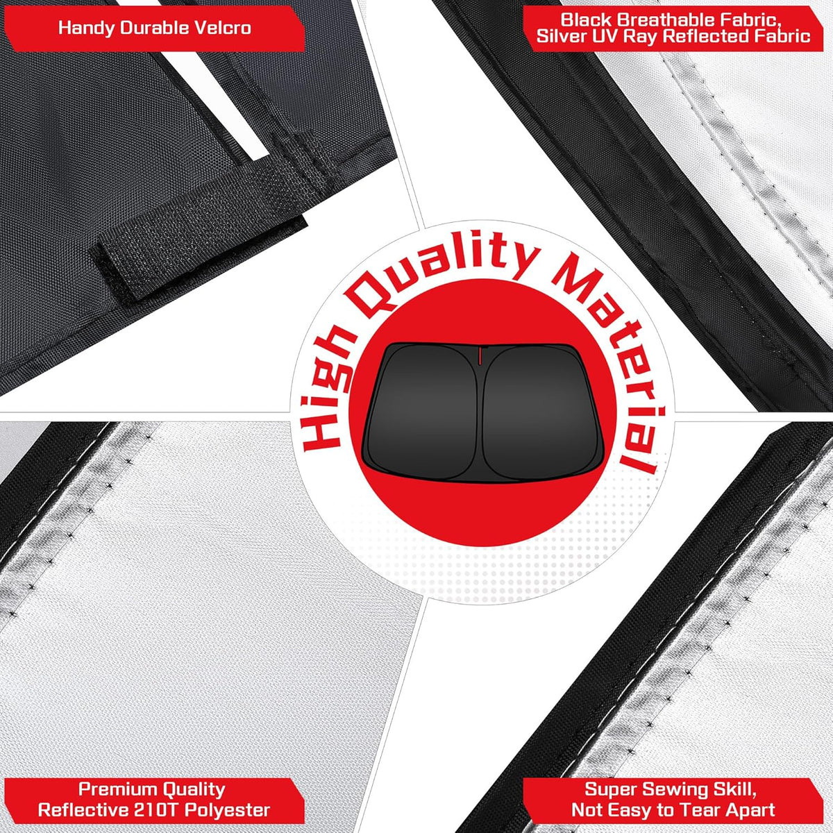 ARISMOTOR Windshield Sun Shade for Honda Pilot 2016-2024, Custom Fit Foldable Front Window Sunshade Sun Visor Protector, Block UV Rays Keep Your Car Cooler