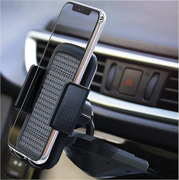 Bestrix Cell Phone Holder for Car, CD Slot Car Phone Holder, Hands Free Car Mount with Strong Grip Universal for iPhone14/13/12/11/11Pro/Xs MAX/XR/XS/X/8/7/6 Plus, Galaxy S22/S21/S20/S10+/S10e/S9/S9+