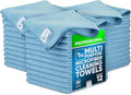 MW Pro Microfiber Cleaning Cloth | Blue | 36 Pack | 16” x 16” | All Purpose Microfiber Towels - Clean, Dust, Polish, Scrub, Absorbent