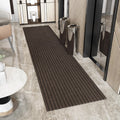Ottomanson 2'7" x 11' Hallway Runner with Scraper Pile - Extra Durable Non-Slip Rug Mat for Indoor & Outdoor Use - Ideal for Kitchen, Entryway & Garage - High-Traffic Carpet, Brown