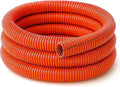 Electriduct Split Wire Loom Tubing Polyethylene Corrugated Flexible Conduit - 1.5" Nominal Size - 10 Feet - Orange