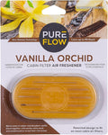 PUREFLOW Cabin Filter Air Freshener with Odor Eliminator – Fits on Most Car, Truck, and SUV Cabin Air Filters - Vanilla Orchid (1 Pack)