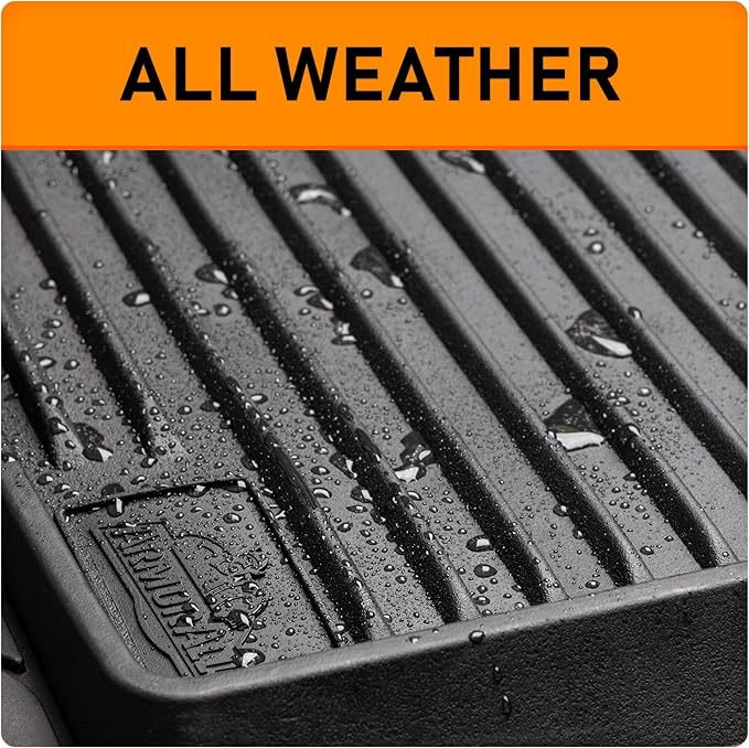 Armor All 5-Piece Weather Defender Floor Mats, Trim-to-Fit for Cars, Trucks, SUVs — Black