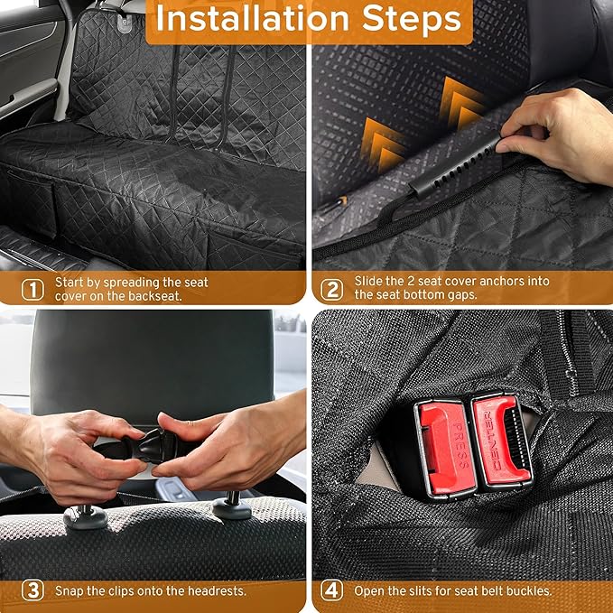 Dog Car Seat Cover for Back Seat Compatible with Chevy Chevrolet Trax Equinox EV Equinox Cruze Trailblazer Malibu Impala Accessories, Waterproof Non-Slip Pet Bench Backseat Covers 2026 New