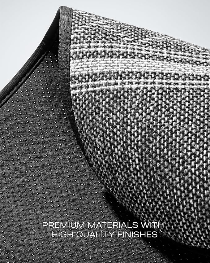 Road Comforts Baja Bench Seat Covers Grey Diamond Rear Blanket Seat Covers - Jacquard Fabric, Airbag Compatible, Universal Fits Car, Truck, SUV, and Vans