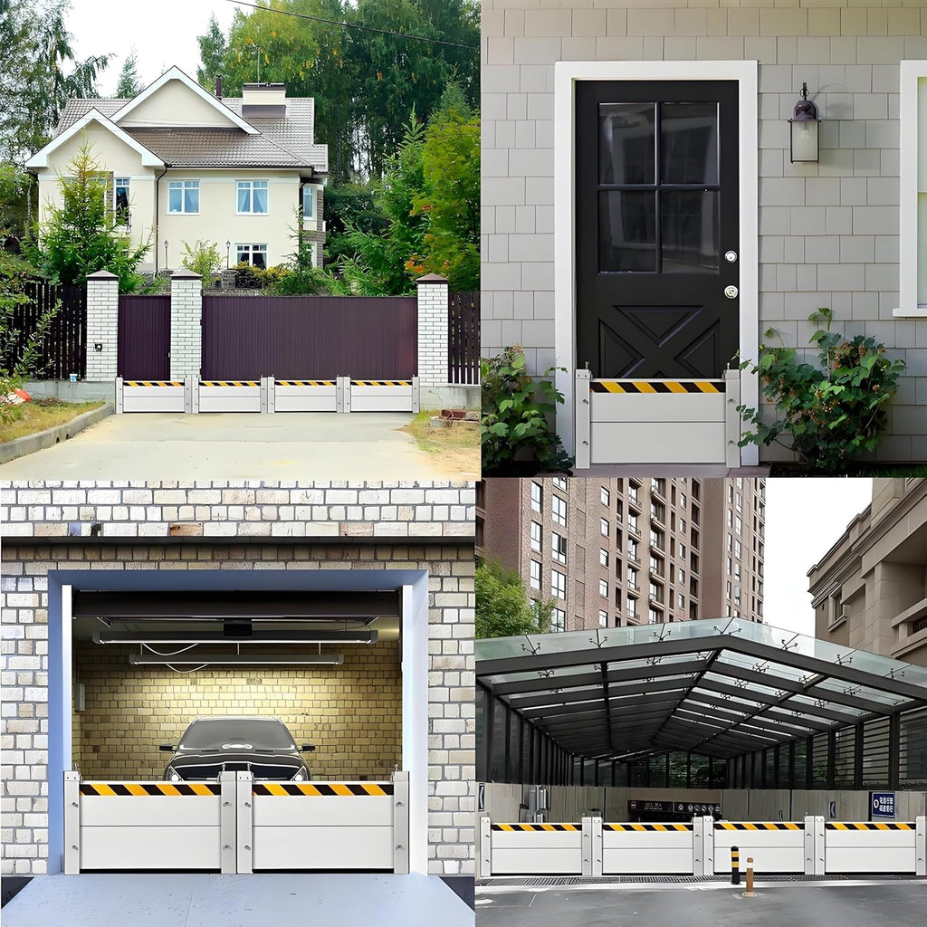 Flood Barriers for Home Exterior,Aluminum Alloy Outdoor Garage Doors Water Barriers for Flooding(H47.2Inch,L10.5FT)