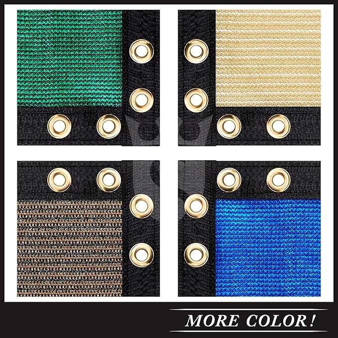Royal Shade Custom Size 5' x 73' White Fence Privacy Screen Windscreen Cover Netting Mesh Fabric Cloth - Cable Zip Ties Included (We Make Custom Size)